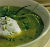 Soupe au lait �pinard ma�s et emmenthal ...