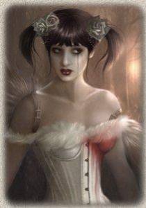 Pauvre poup�e empourpr�e de sang s�ch�...